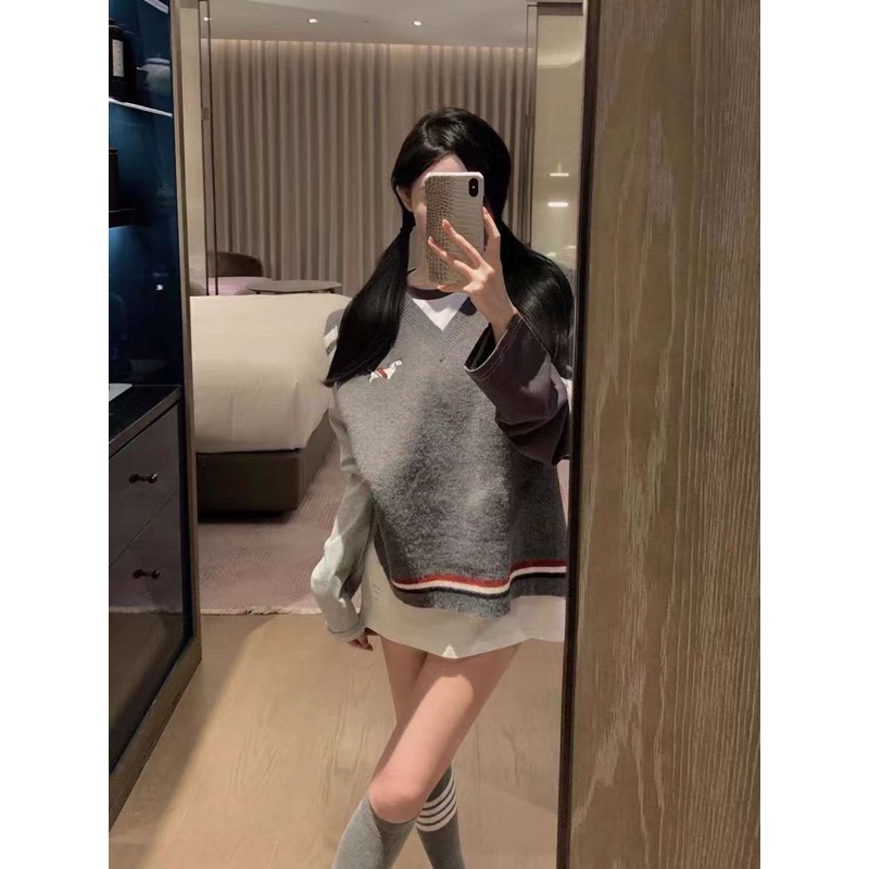 Áo gile len Thom hot hit hàng QC