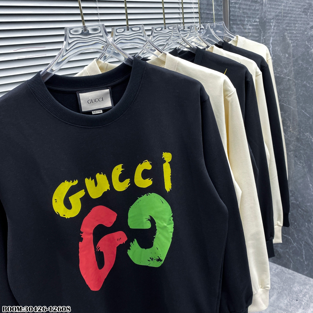 🔥Hot🔥Áo nỉ GC in logo to thiết kế hot trend Nam Nữ Thu Đông 2023