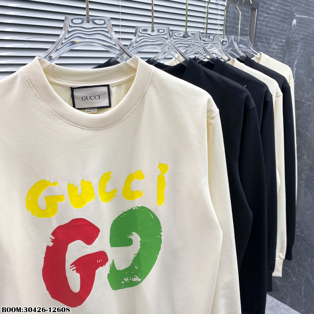 🔥Hot🔥Áo nỉ GC in logo to thiết kế hot trend Nam Nữ Thu Đông 2023