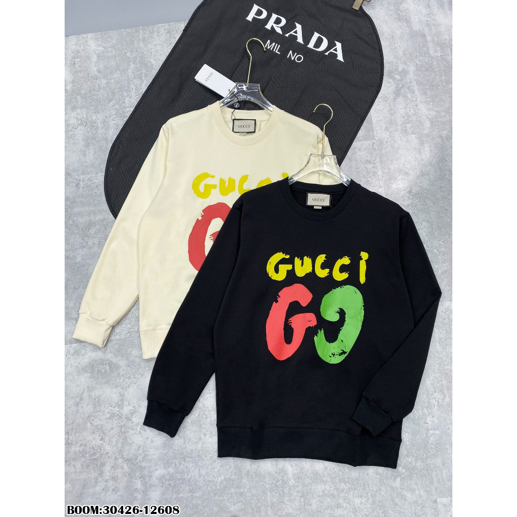 🔥Hot🔥Áo nỉ GC in logo to thiết kế hot trend Nam Nữ Thu Đông 2023