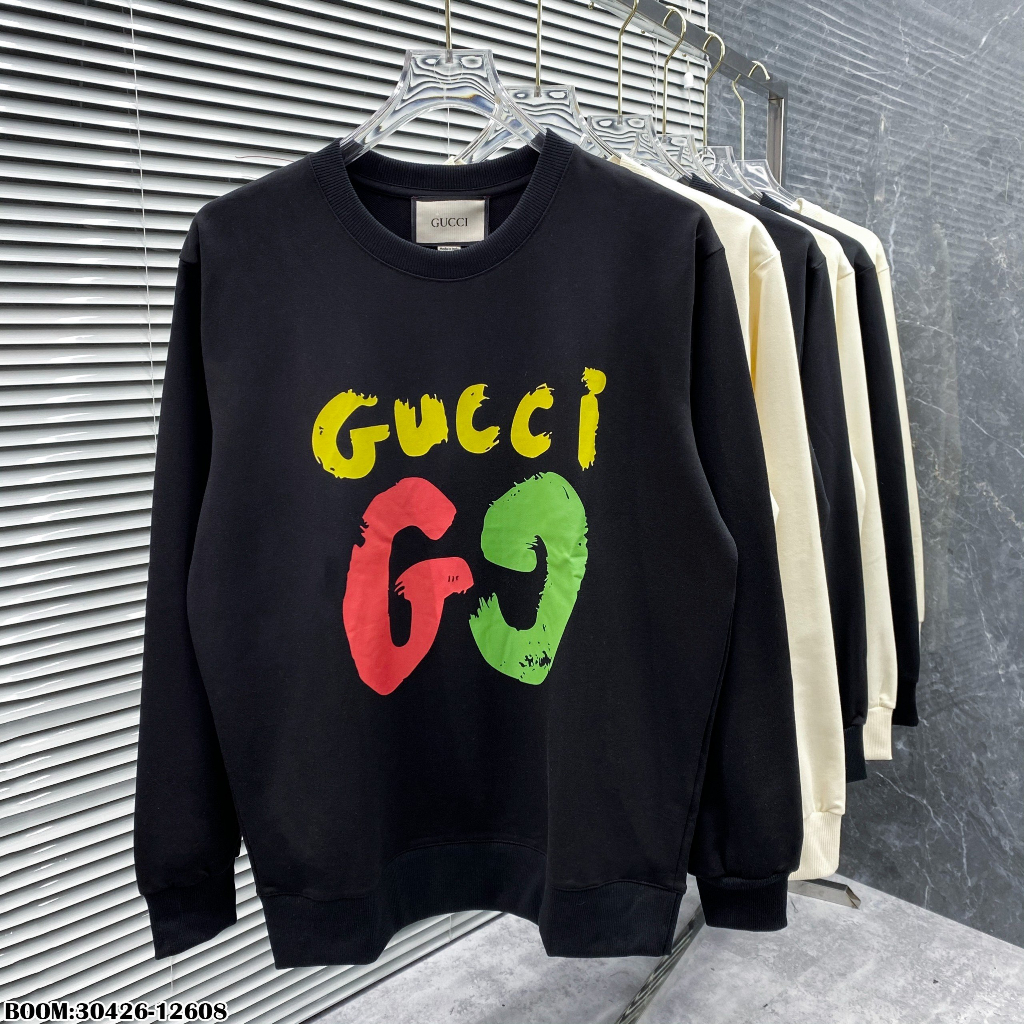 🔥Hot🔥Áo nỉ GC in logo to thiết kế hot trend Nam Nữ Thu Đông 2023