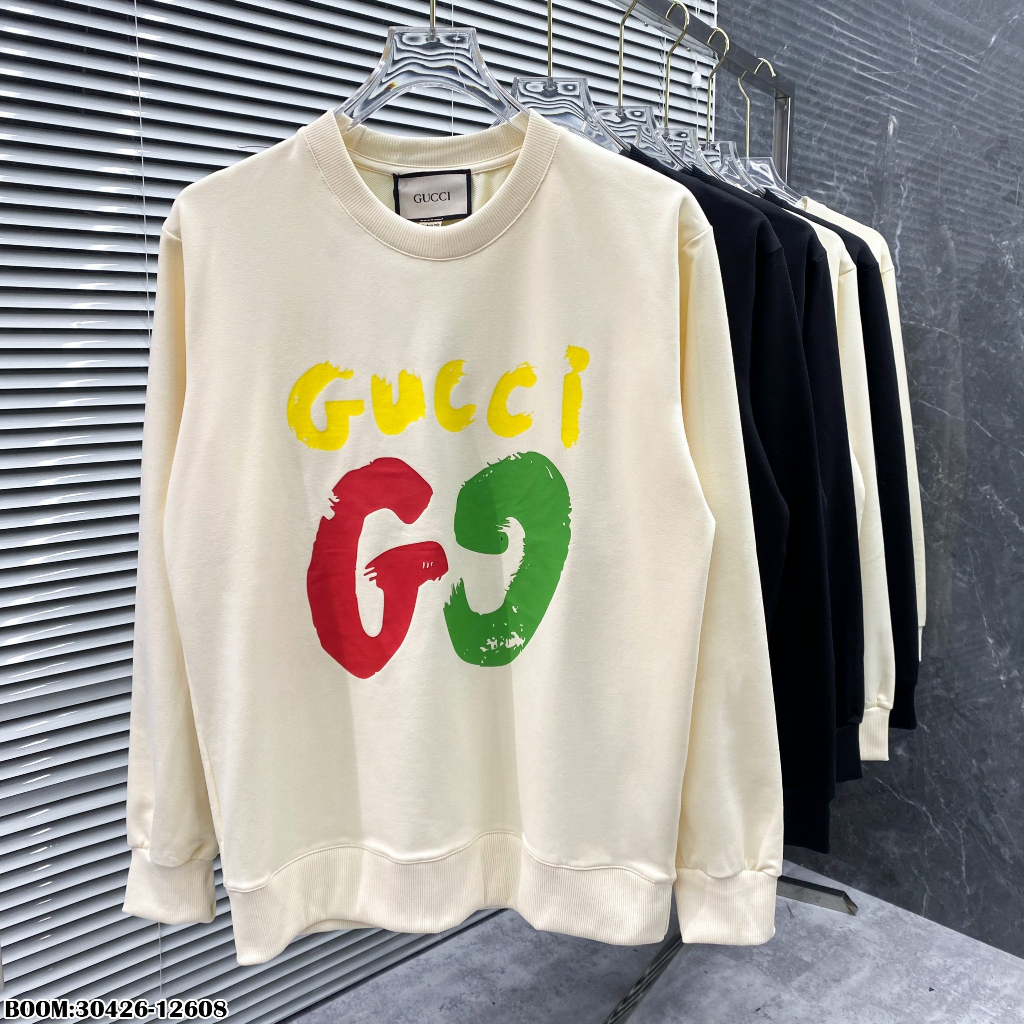 🔥Hot🔥Áo nỉ GC in logo to thiết kế hot trend Nam Nữ Thu Đông 2023