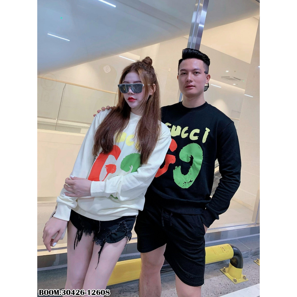🔥Hot🔥Áo nỉ GC in logo to thiết kế hot trend Nam Nữ Thu Đông 2023