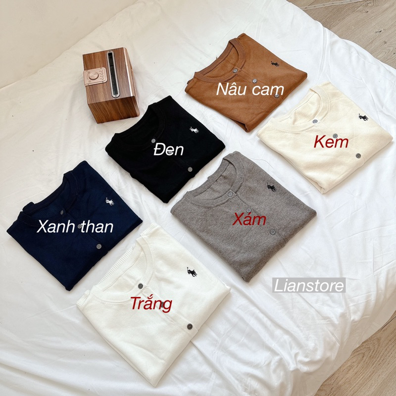 Áo cardigan len logo ngựa - Lianstore