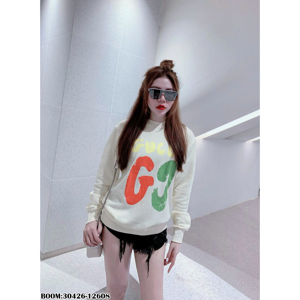 🔥Hot🔥Áo nỉ GC in logo to thiết kế hot trend Nam Nữ Thu Đông 2023