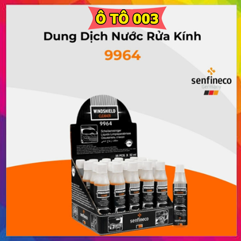 Nước Rửa Kính Đậm Đặc Cao Cấp - Senfineco Windshield Cleaner 1:100 Concetrate 9964 32ml - Hương Cam