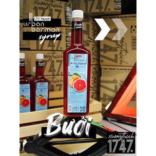 Syrup Bưởi Đỏ | Ruby - Urban Barman 1747 - 730ml - Siro