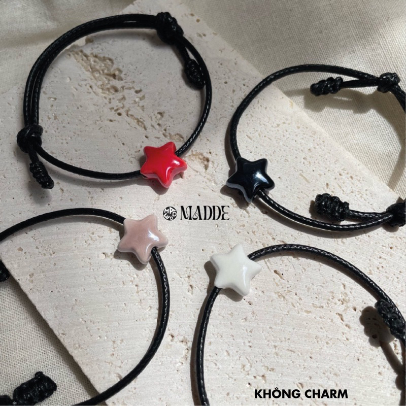 Vòng tay sao gốm Madde  / sao nguyện ước / vòng tay đôi/ vòng tay tình bạn