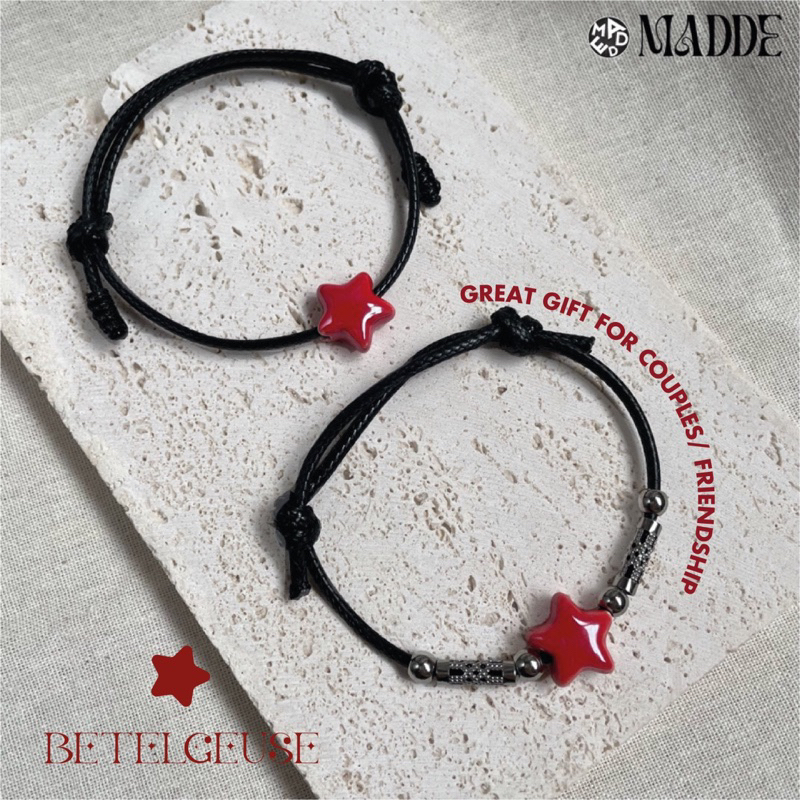 Vòng tay sao gốm Madde  / sao nguyện ước / vòng tay đôi/ vòng tay tình bạn