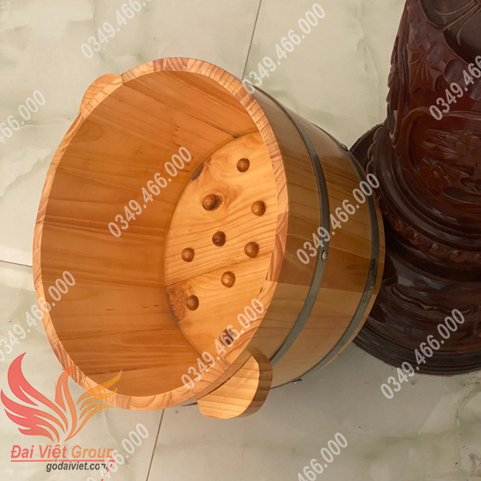 Chậu Gỗ Ngâm Chân Kèm Phụ Khoa - Chậu Gỗ Ngâm Chân Có Lắp - Chậu Ngâm Chân Bằng Gỗ Thông