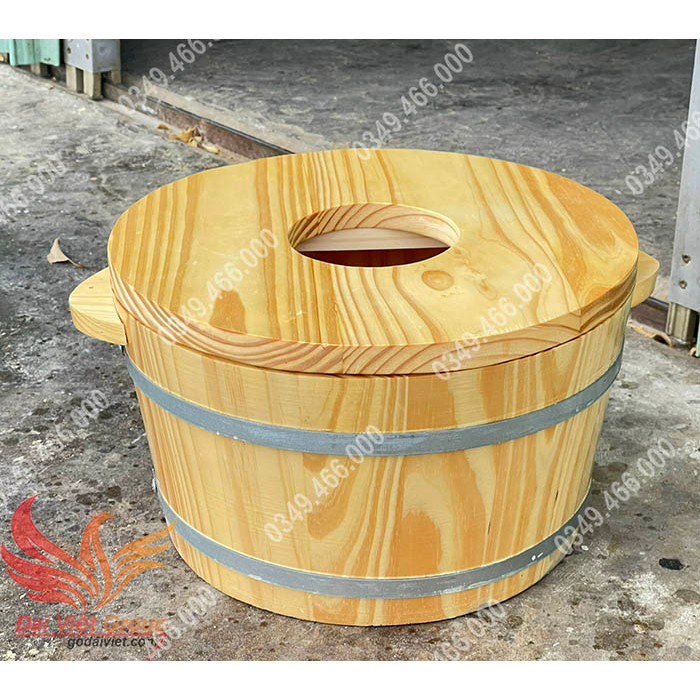 Chậu Gỗ Ngâm Chân Kèm Phụ Khoa - Chậu Gỗ Ngâm Chân Có Lắp - Chậu Ngâm Chân Bằng Gỗ Thông