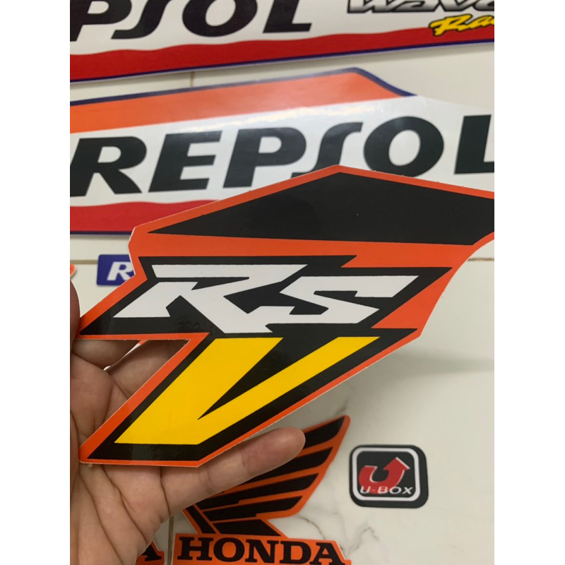 Bộ tem Wave A Repsol 2008 3 lớp zin hàng nhập Thái Lan chất lượng cao dành trang trí riêng cho dòng xe này