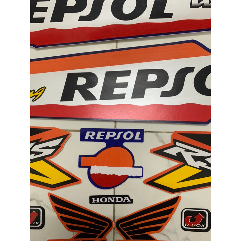 Bộ tem Wave A Repsol 2008 3 lớp zin hàng nhập Thái Lan chất lượng cao dành trang trí riêng cho dòng xe này