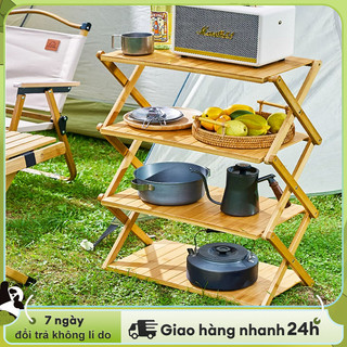🌟Woodland Kệ Giá đựng đồ ngoài trời da tầng giá đựng đồ kệ đa tầng phù hợp để lưu trữ ngoài trời