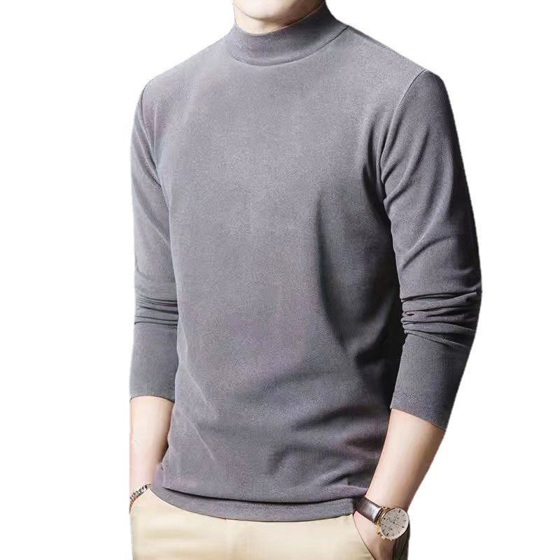 Áo thun nam nót nỉ cổ cao giữ nhiệt nam dài tay thể thao trơn nhiều màu dáng ôm co giãn 4 chiều