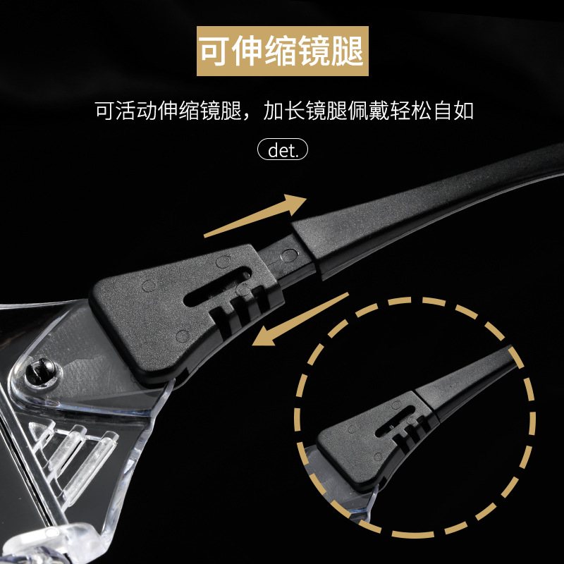 Kính Chống Bụi Trong Suốt đi đường Gọng Nhựa ABS,Chống Tia UV hàng cao cấp cho người đi xe máy, xe đạp Xịn Xò