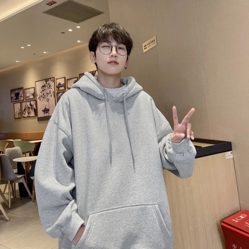 ÁO HOODIE ZIP TRƠN MŨ 2 LỚP NỈ BÔNG THIẾT KẾ ĐƠN GIẢN BASSIC NAM NỮ OVERSIZE ---ÁO HOODIE TRƠN