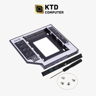 Caddy Bay mỏng và dày 9.5mm, 12.7mm Lắp thay SSD HDD cho Laptop