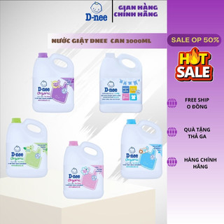 [HÀNG THÁI] Nước Giặt Dnee Chính Hãng Dung Tích Can 3000ml,  Nước Giặt Thái Thơm Dịu An Toàn