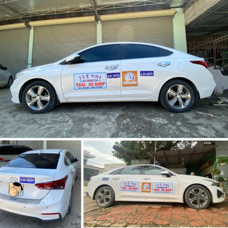 Tem từ, decal nam châm dán xe ô tô