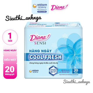 Gói 20 Miếng Băng Vệ Sinh Diana Sensi Hàng Ngày Cool Fresh (13 cm)