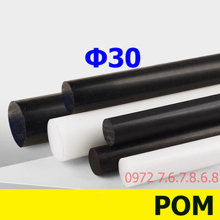 Cây nhựa pom tròn đặc đường kính 30mm ---