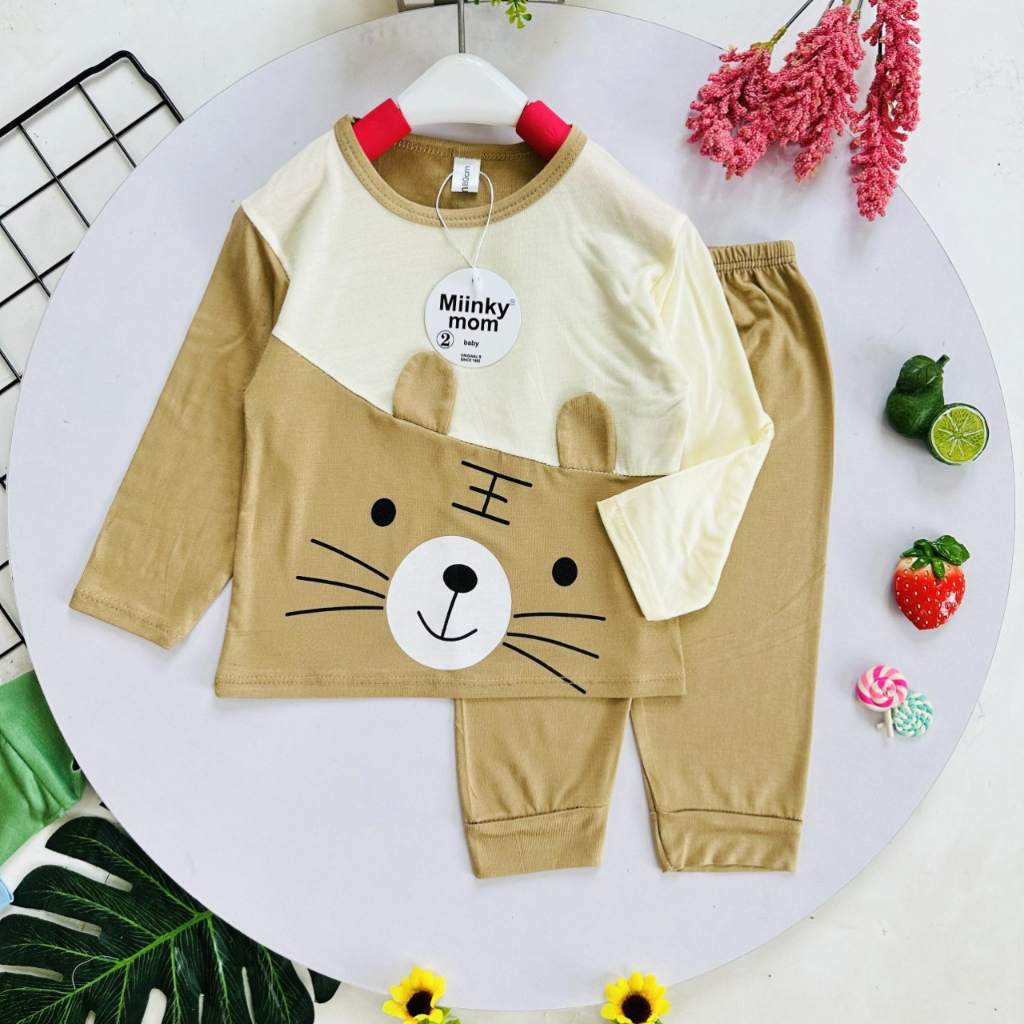 Bộ dài tay bé trai , bộ dài tay bé gái chất thun lạnh từ 4kg đến 15kg - jkids