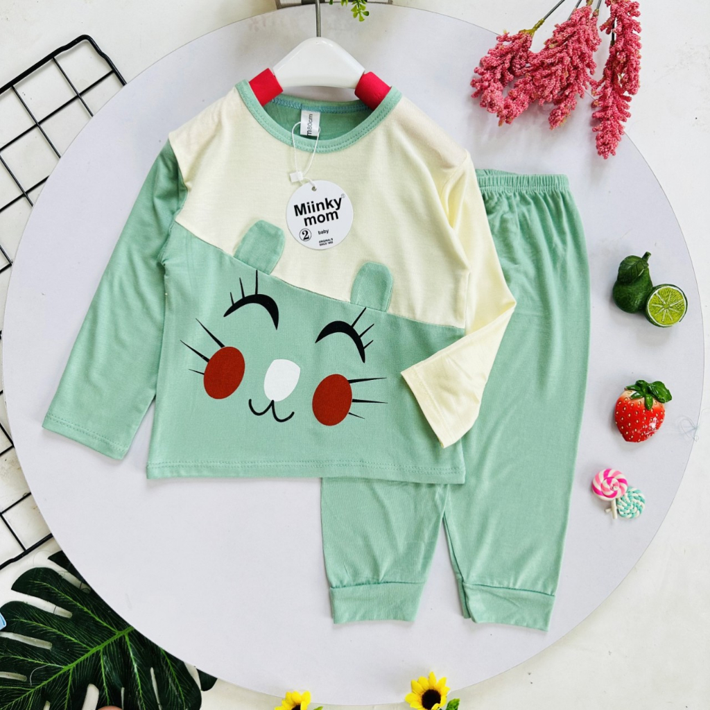 Bộ dài tay bé trai , bộ dài tay bé gái chất thun lạnh từ 4kg đến 15kg - jkids