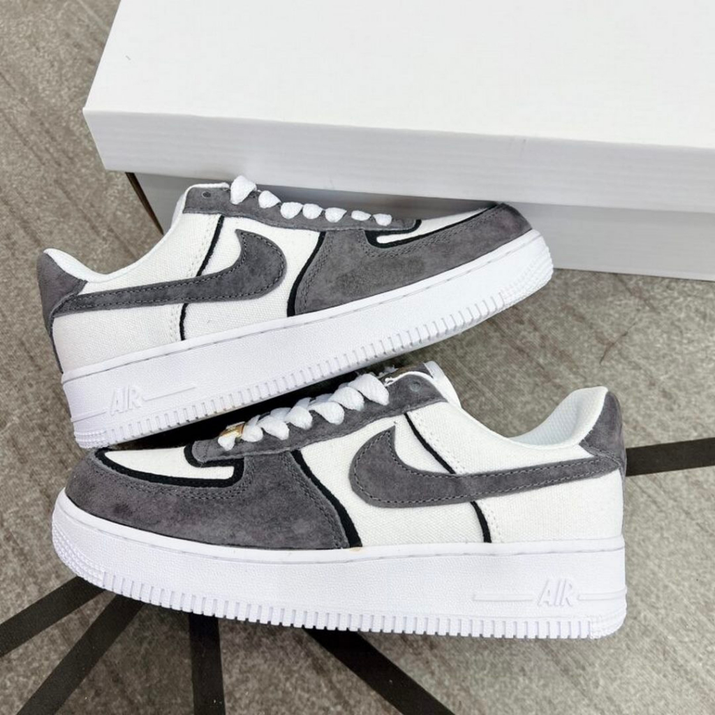 Giày Thể Thao AF1 Tạp Chí, Air_Force Just Did Màu Nâu Xám Lông Chuột Nam Nữ Đủ Size 36-43 - Thiên An Sneaker