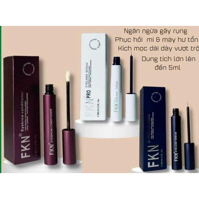 COMBO DƯỠNG DÀI MI MÀY FKN - 5ML