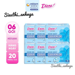 Băng Vệ Sinh Hàng Ngày Diana Cool Fresh Bịch 6 Gói