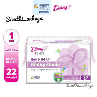 Gói 20 Miếng Băng Vệ Sinh Hàng Ngày Diana Sensi Kháng Khuẩn