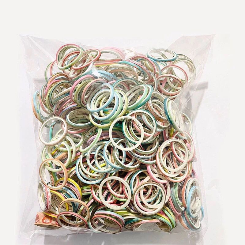 Sét 50 Cuộn Washi Trang Trí Viền Nhiều Màu Sắc Loại 3mm