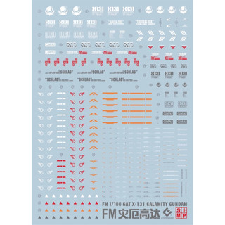 Đề can - Decal nước cho 1/100 FM Calamity / Aile Calamity / Sword Calamity