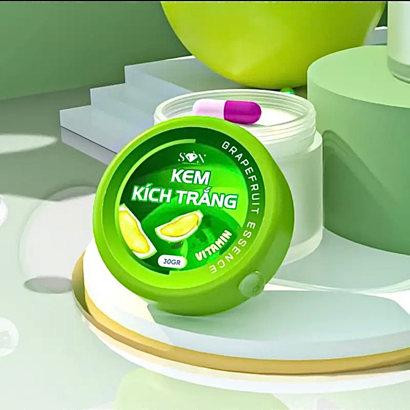 Kem Siêu Kích Trắng Vitamin Grapefruit Essence CHÍNH HÃNG SON Cosmetic, Kích Trắng Vitamin B10 MỚI