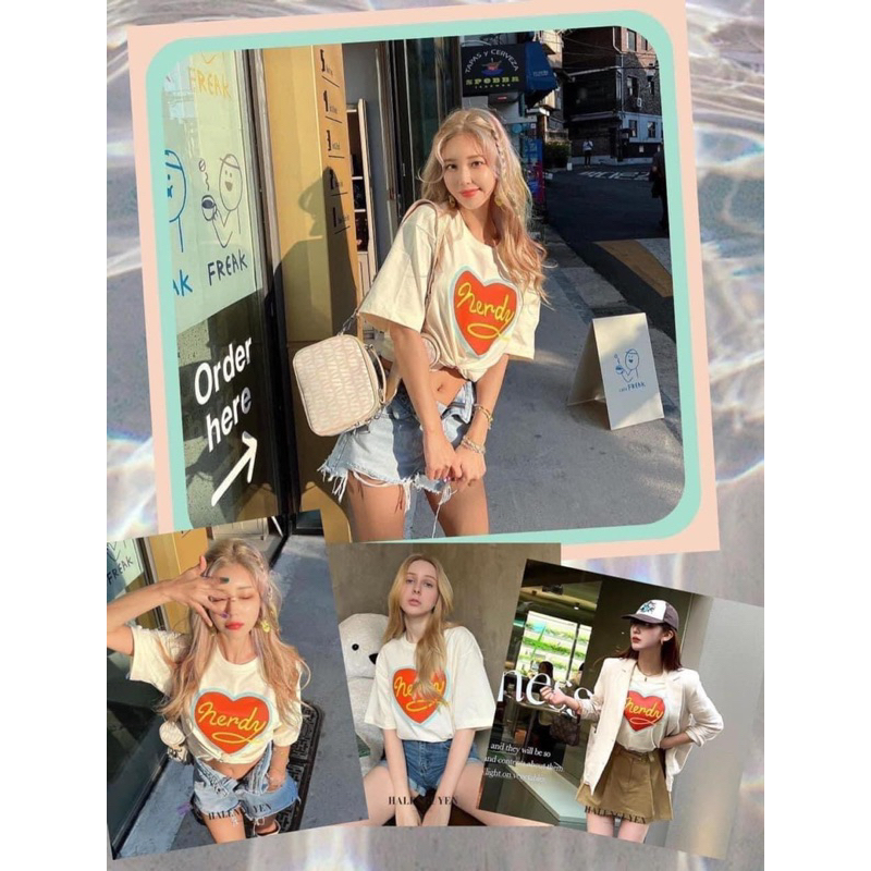 Áo thun unisex NERDY Hàn Quốc (Authentic)