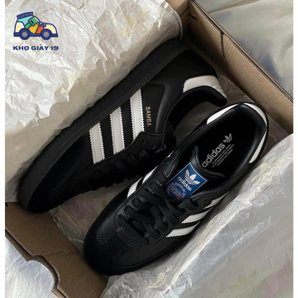 Giày Sport Thể Thao Adidas_Samba Basic Màu Xanh Đen Trắng Trẻ Trung Hot Trend 2023 - Thiên An Sneakers