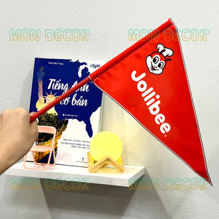 Cờ vẫy cầm tay Cờ dẫn tua in logo - in cờ các nước, logo công ty lên lá cờ theo yêu cầu
