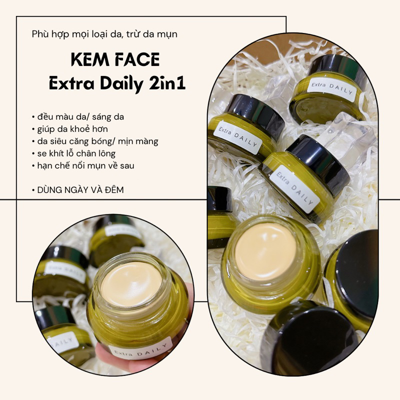KEM DƯỠNG DA MẶT EXTRA DAILY 2in1