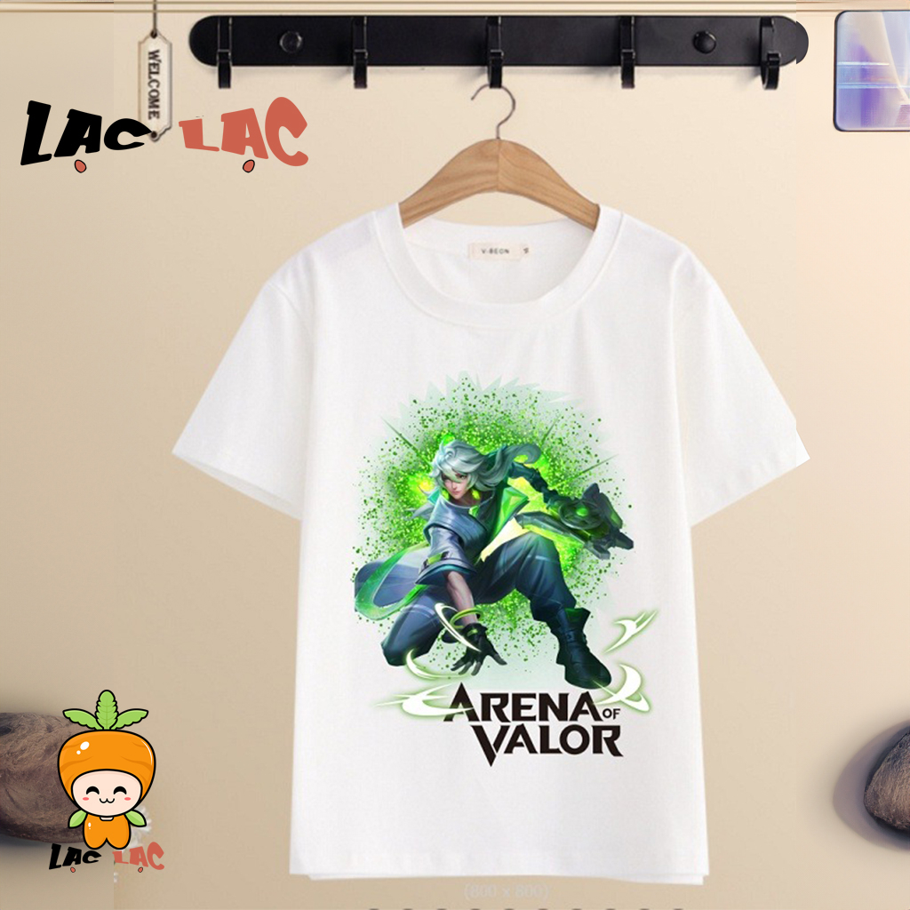 Áo thun Liên Quân Mobile Áo Thun màu trắng cực chất đủ size cho bé