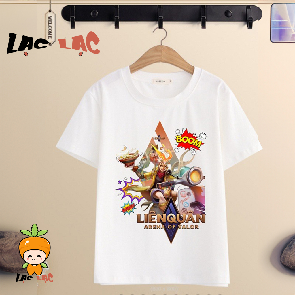 Áo thun Liên Quân Mobile Áo Thun màu trắng cực chất đủ size cho bé