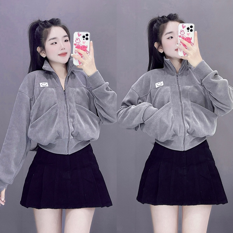 Áo khoác túi đắp _ Quỳnh Hí store