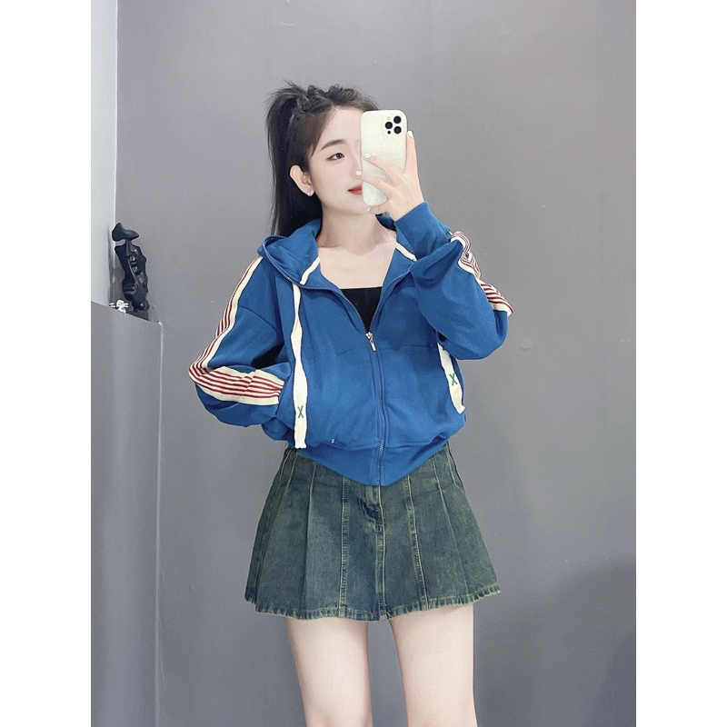 XƯỞNG ÁO KHOÁC / Áo khoác chạy 1 sọc bản to _ QHstore