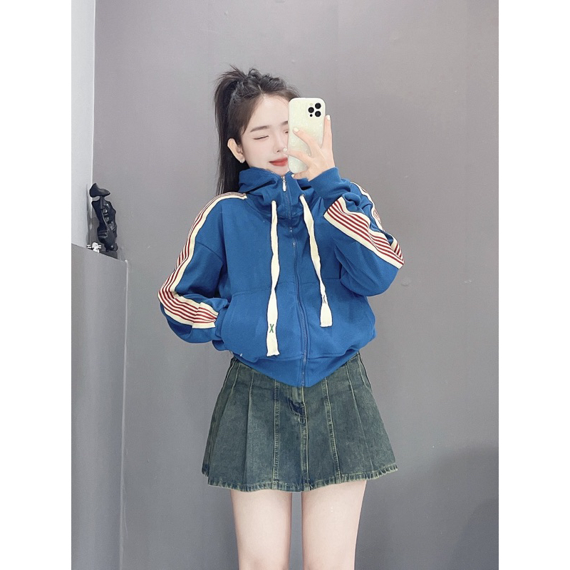 XƯỞNG ÁO KHOÁC / Áo khoác chạy 1 sọc bản to _ QHstore