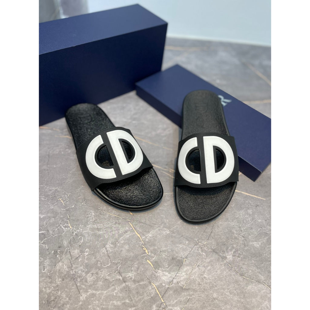 Dép lê quai ngang nam, Dép dior CD hàng hot trend 2023 mẫu mới nhất