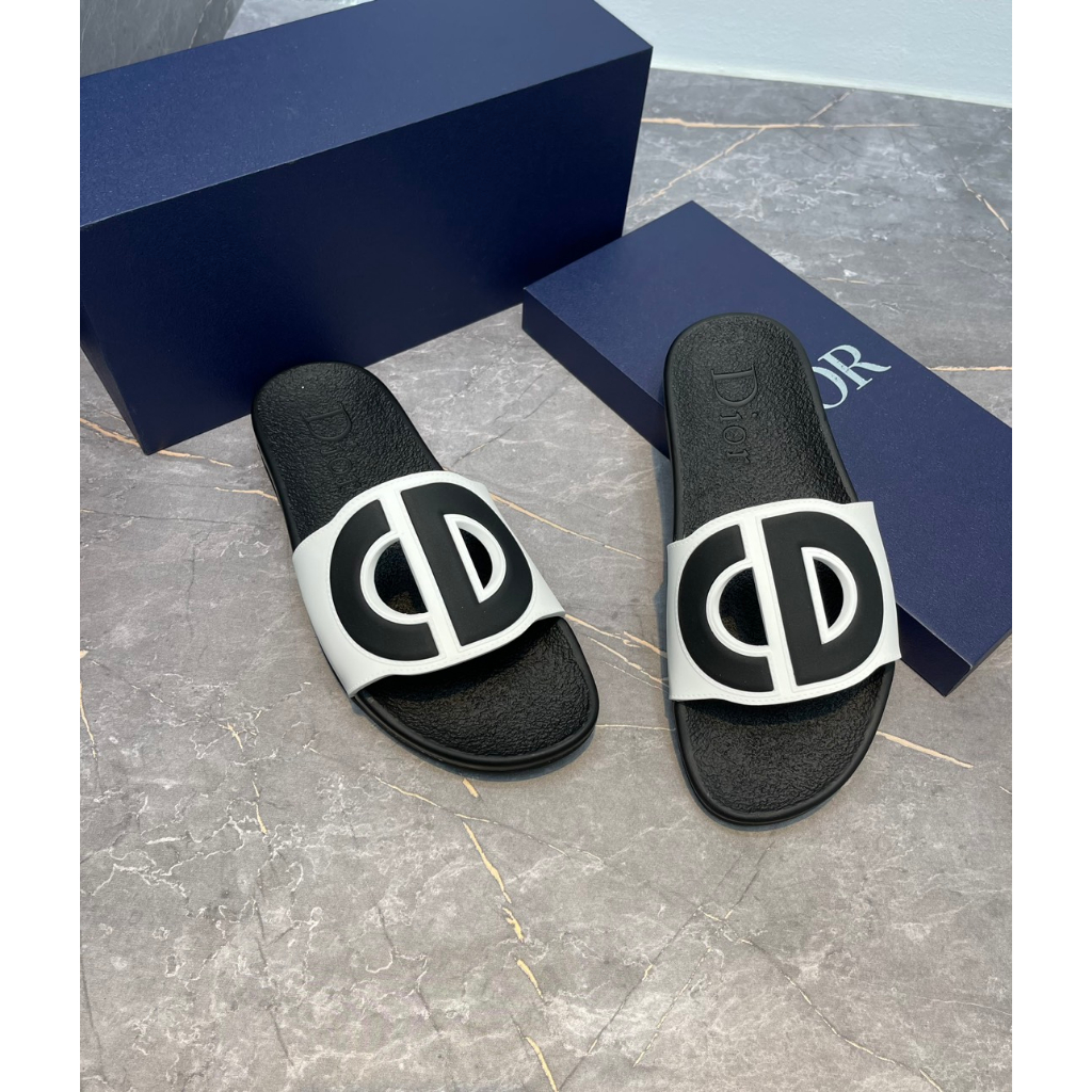 Dép lê quai ngang nam, Dép dior CD hàng hot trend 2023 mẫu mới nhất