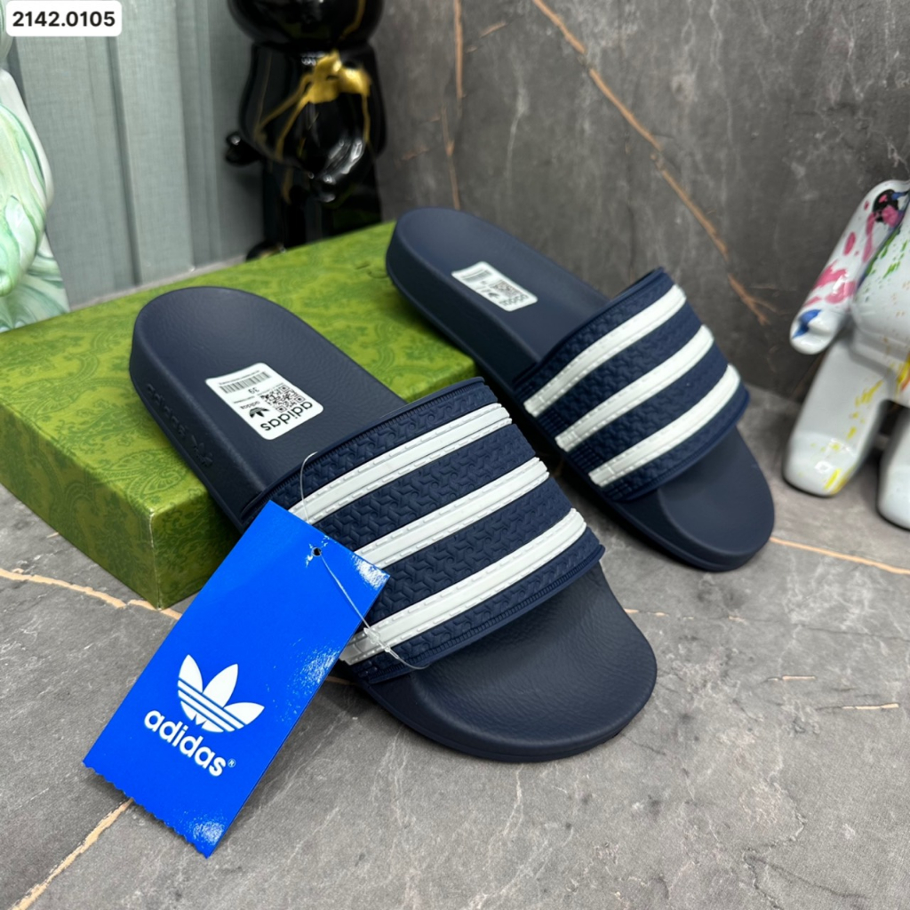 Dép nam adidas adilatte, dép quai ngang thể thao nam mẫu mới nhất 2023, đế cao su đúc hàng đẹp