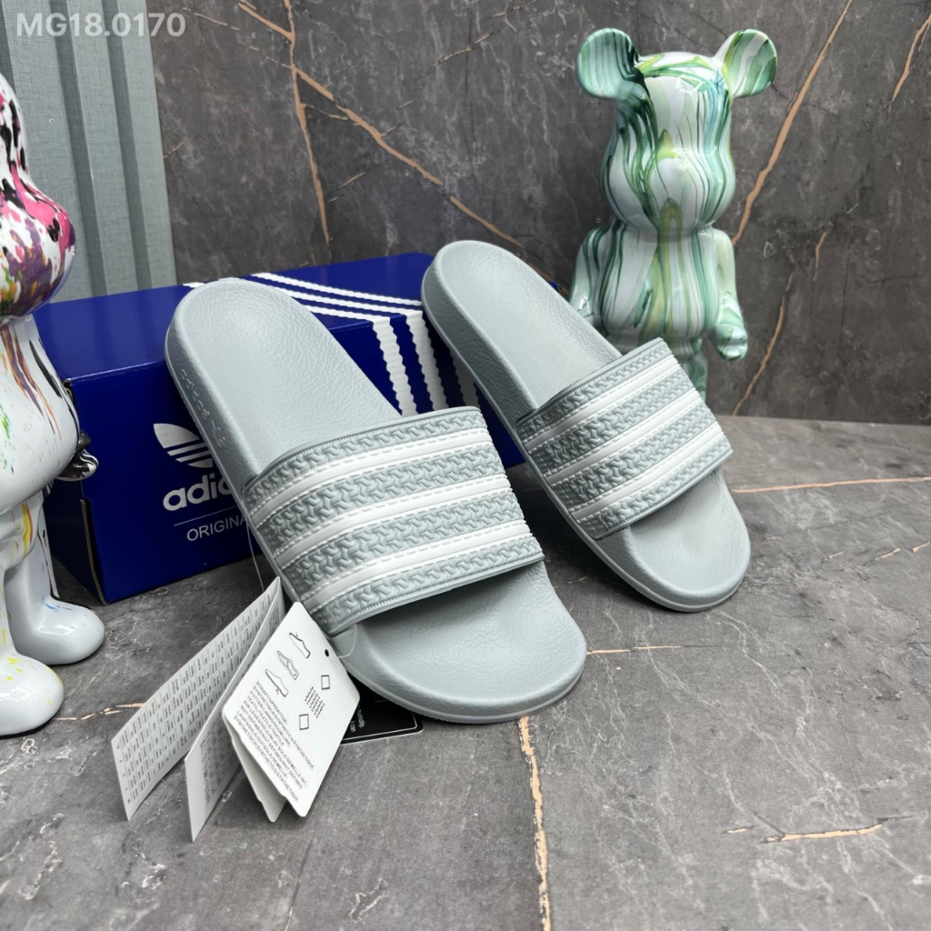 Dép nam adidas adilatte, dép quai ngang thể thao nam mẫu mới nhất 2023, đế cao su đúc hàng đẹp