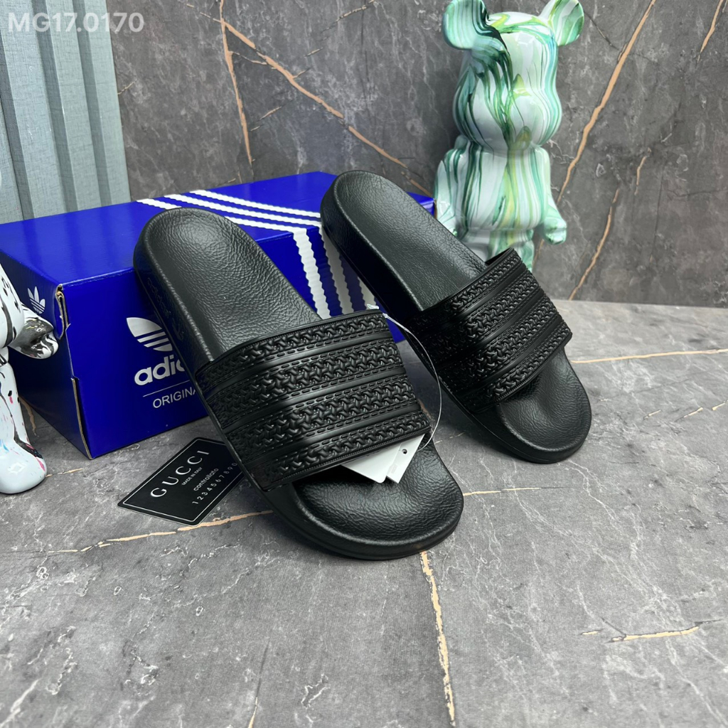 Dép nam adidas adilatte, dép quai ngang thể thao nam mẫu mới nhất 2023, đế cao su đúc hàng đẹp