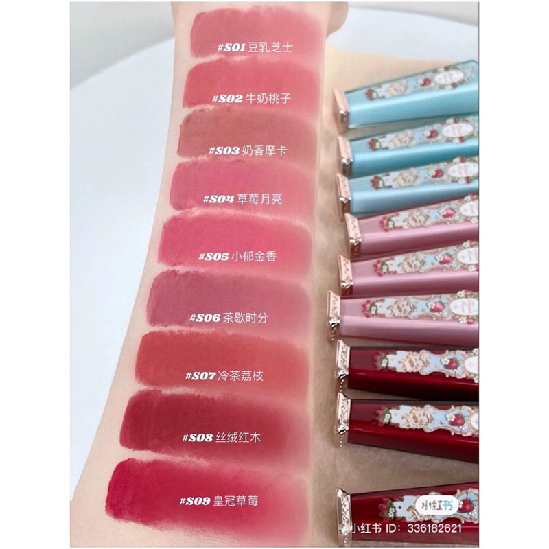 Son Kem Strawberry Rococo Flower Knows Tiểu Thư